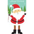 Magnolia Garden Flags 13 x 18 in. Santa Merry Christmas Graden Flag 1669